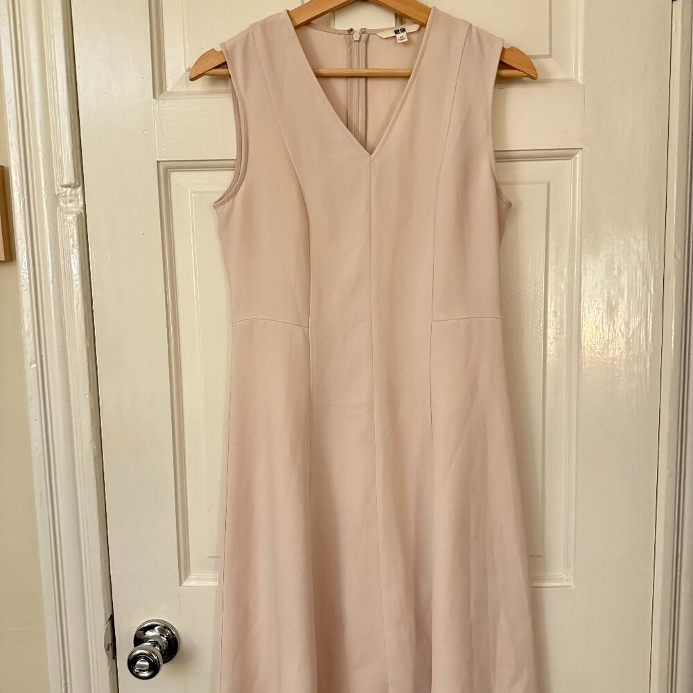 Uniqlo Cream Midi Dress🤍